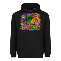 Black mardi gras mask king cake Heavyweight Hoodie - RanaPortraitStore