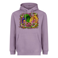 Lavender mardi gras mask king cake Heavyweight Hoodie - RanaPortraitStore