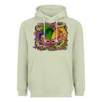 Matcha mardi gras mask king cake Heavyweight Hoodie - RanaPortraitStore