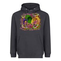 Smoke mardi gras mask king cake Heavyweight Hoodie - RanaPortraitStore