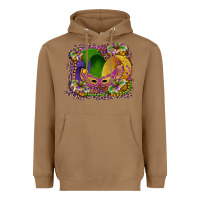 Toasted Coconut mardi gras mask king cake Heavyweight Hoodie - RanaPortraitStore