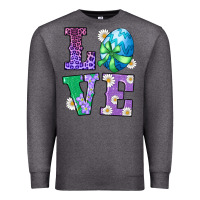 Charcoal Heather easter love egg Premium Sweatshirt - RanaPortraitStore