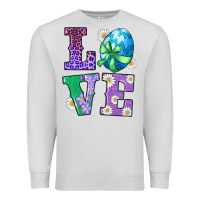 Dove Grey easter love egg Premium Sweatshirt - RanaPortraitStore
