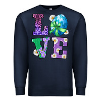 Navy easter love egg Premium Sweatshirt - RanaPortraitStore