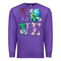 Purple easter love egg Premium Sweatshirt - RanaPortraitStore