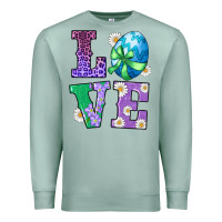 Seafoam easter love egg Premium Sweatshirt - RanaPortraitStore