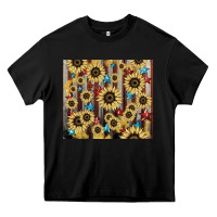 Black America flag sunflower star tumbler Heavy Core Tee - HowdyJamesFarm