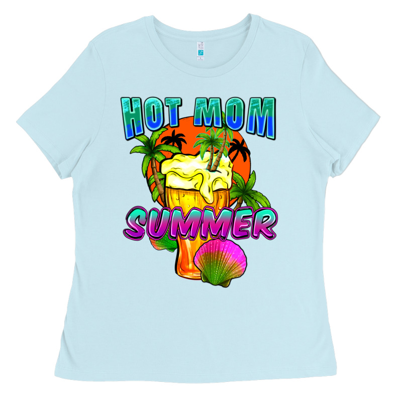 Hot Mom Summer Mother's Day Ladies Tee by FaDigitalArtStudio | Teevron