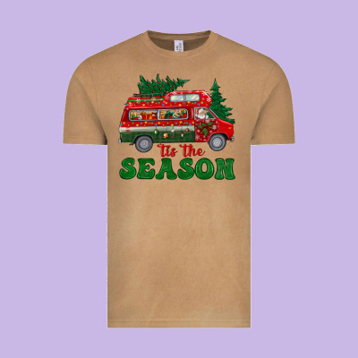 Christmas 'tis The Season Vintage Tee Designed By Bundleandbundleshop
