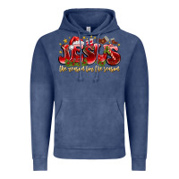 Vintage Denim Jesus The Reason For The Season Vintage Hoodie - CowhideDigitalArt