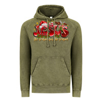 Vintage Olive Jesus The Reason For The Season Vintage Hoodie - CowhideDigitalArt