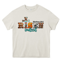 Cream he is risen indeed matthew 28 6 jesus christ easter Heavy Core Tee - Jasminsmagicworld
