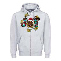 Heather Grey joy Sunflower Zipper Hoodie - JahusDesignShop