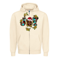 Joy Sunflower Zipper Hoodie | Teevron
