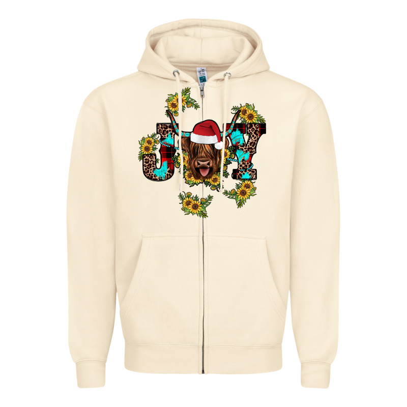 Joy Sunflower Zipper Hoodie by JahusDesignShop | Teevron