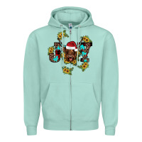 Seafoam joy Sunflower Zipper Hoodie - JahusDesignShop