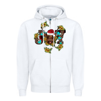 White joy Sunflower Zipper Hoodie - JahusDesignShop