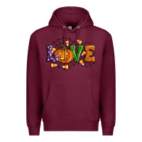 Burgundy Halloween Love Premium Hoodie - Artiststas