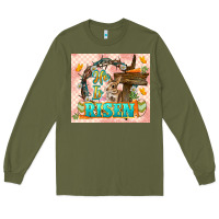 Army Green Easter Day He is risen 20oz skinny Long Sleeve Tee - LillyAllenDesigns