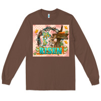 Chestnut Easter Day He is risen 20oz skinny Long Sleeve Tee - LillyAllenDesigns