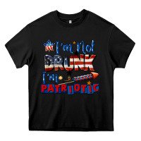 Black I'm not drunk i'm patriotic 4th of july Heavy Core Tee - CowGirlArtShop