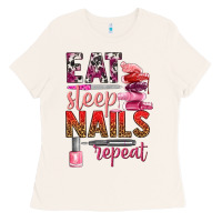 Bone eat sleep nails repeat bbs Ladies Tee - BundleAndBundleShop