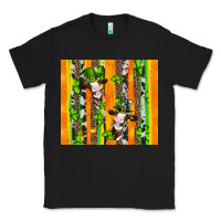 Black st patricks cow and shamrock with cowhide Classic Tee - Artiststas