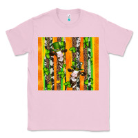Bubblegum Pink st patricks cow and shamrock with cowhide Classic Tee - Artiststas