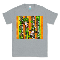 Heather Grey st patricks cow and shamrock with cowhide Classic Tee - Artiststas