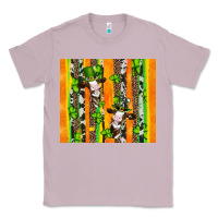 Lilac st patricks cow and shamrock with cowhide Classic Tee - Artiststas