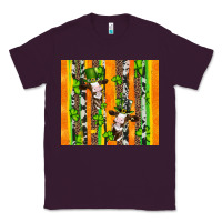 Plum st patricks cow and shamrock with cowhide Classic Tee - Artiststas