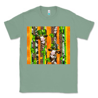 Sage st patricks cow and shamrock with cowhide Classic Tee - Artiststas