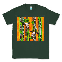 Sports Green st patricks cow and shamrock with cowhide Classic Tee - Artiststas