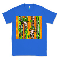 True Royal st patricks cow and shamrock with cowhide Classic Tee - Artiststas