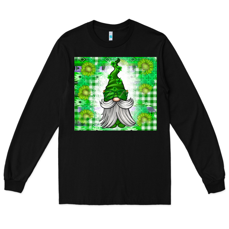 St. Patricks Day Gnome Long Sleeve Tee by CowhideDigitalArt | Teevron