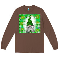 Chestnut St. Patricks Day Gnome Long Sleeve Tee - CowhideDigitalArt