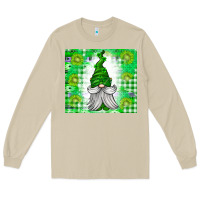 Mushroom St. Patricks Day Gnome Long Sleeve Tee - CowhideDigitalArt