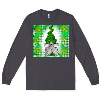 Smoke St. Patricks Day Gnome Long Sleeve Tee - CowhideDigitalArt