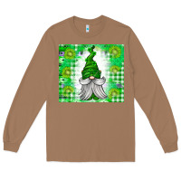 Toasted Coconut St. Patricks Day Gnome Long Sleeve Tee - CowhideDigitalArt