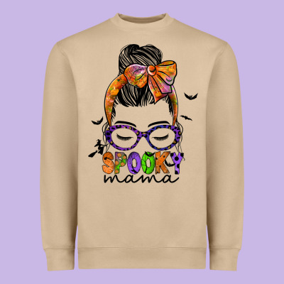 Spooky Mama Heavyweight Sweatshirt Designed By Jahusdesignshop