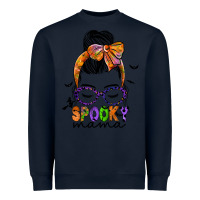 Navy spooky mama Heavyweight Sweatshirt - JahusDesignShop
