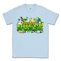 Dusty Blue Lucky Nurse St. Patrick's Day Classic Tee - HowdyJamesFarm