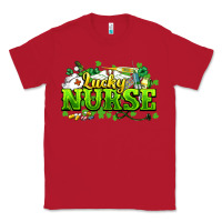 Red Lucky Nurse St. Patrick's Day Classic Tee - HowdyJamesFarm