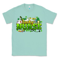 Seafoam Lucky Nurse St. Patrick's Day Classic Tee - HowdyJamesFarm