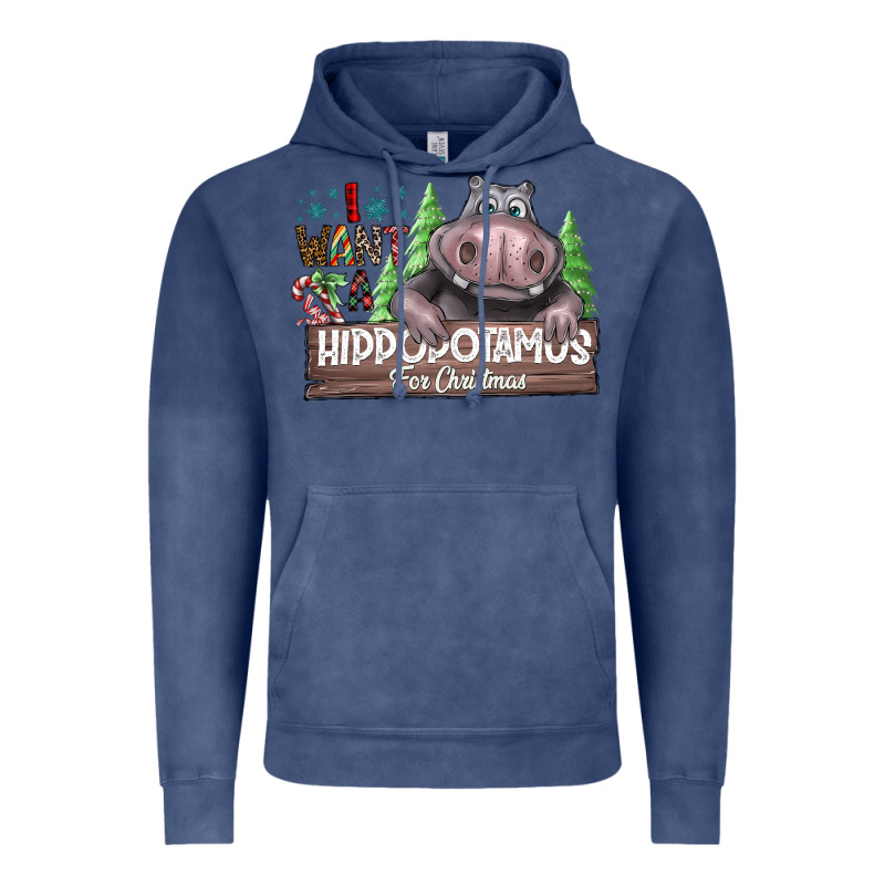 Iwant Hippopota Maps For Christmas Vintage Hoodie by CowhideDigitalArt | Teevron