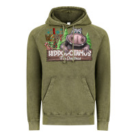 Vintage Olive IWant Hippopota maps For Christmas Vintage Hoodie - CowhideDigitalArt