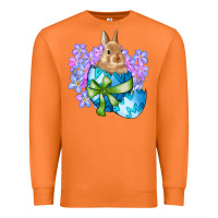 Carrot easter bunny egg flowers Premium Sweatshirt - RanaPortraitStore