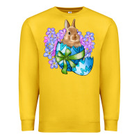 Lemon easter bunny egg flowers Premium Sweatshirt - RanaPortraitStore