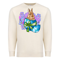 Sandshell easter bunny egg flowers Premium Sweatshirt - RanaPortraitStore