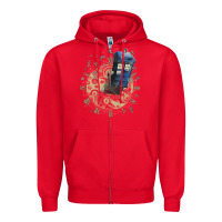Red watch the time Zipper Hoodie - artisFamous